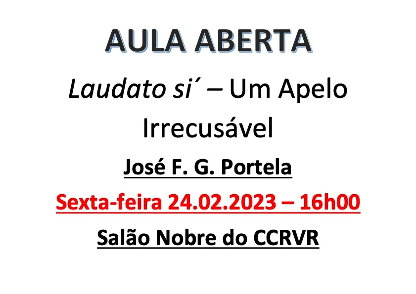 Aula Aberta 24 fevereiro