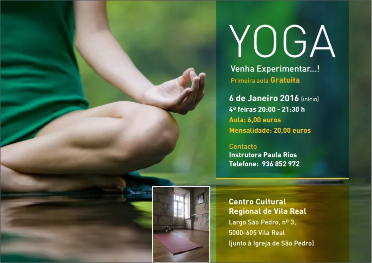 Yoga no Centro Cultural Regional de Vila Real